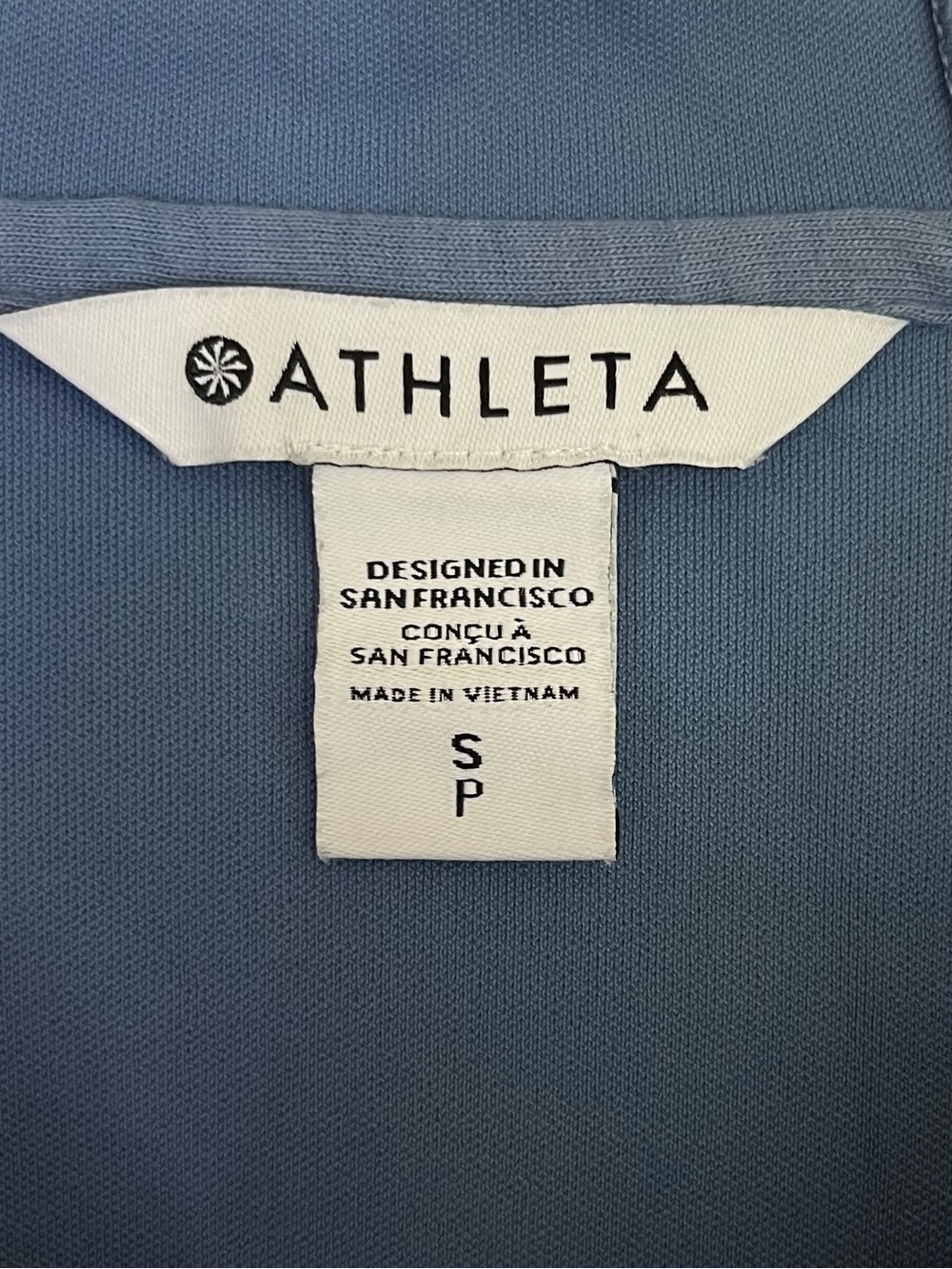 Athleta Venice Moto Hoodie Cottage Blue Small S Half Zip Pullover - Picture 5 of 12